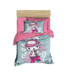 L'essentiel linge de maison PH150 Juego de Funda Nórdica para Bebé, Microsatén de Poliéster y Algodón, 100x150 cm